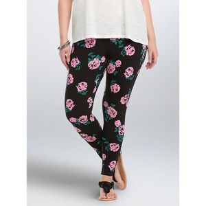 Torrid Rose Print Legging in Following Roses